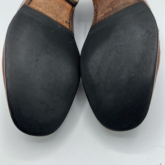 Lorenzo Banfi Loafers Size 8.5. 8.5M Shoes Milano Tan Slip On - Picture 10 of 13